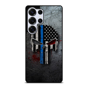 THIN BLUE LINE PUNISHER Samsung Galaxy S25 Ultra Case Cover THIN BLUE LINE PUNISHER Samsung Galaxy S25 Ultra Case Cover