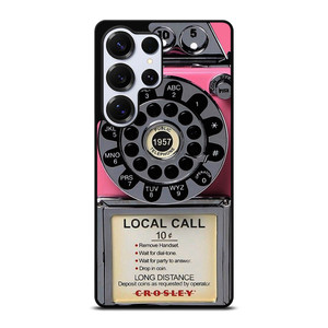 VINTAGE RETRO PAYPHONE PINK Samsung Galaxy S25 Ultra Case Cover