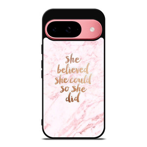 BELIEVE IN YOURSELF MARBLE Google Pixel 9 Case Cover