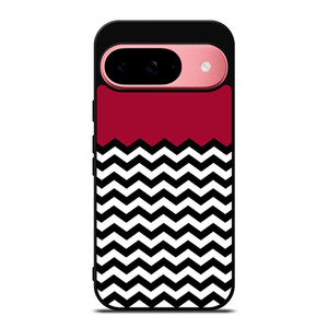 COLOR BLOCK DARK RED CHEVRON Google Pixel 9 Case Cover COLOR BLOCK DARK RED CHEVRON Google Pixel 9 Case Cover