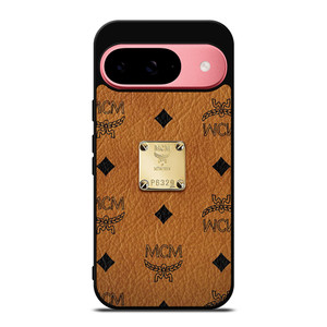 MCM WORLD WIDE BROWN LEATHER Google Pixel 9 Case Cover