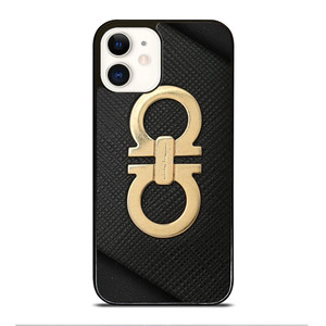 SALVATORE FERRAGAMO GOLD LOGO iPhone 12 Case Cover SALVATORE FERRAGAMO GOLD LOGO iPhone 12 Case Cover