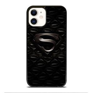 SUPERMAN BLACK LOGO iPhone 12 Case Cover SUPERMAN BLACK LOGO iPhone 12 Case Cover