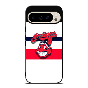 CLEVELAND INDIANS STRIPE LOGO Google Pixel 9 Pro Case Cover CLEVELAND INDIANS STRIPE LOGO Google Pixel 9 Pro Case Cover