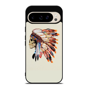 INDIAN FEATHER SKULL 2 Google Pixel 9 Pro Case Cover