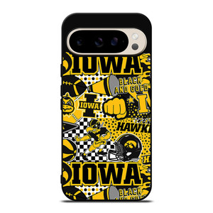 IOWA HAWKEYES COLLAGE Google Pixel 9 Pro Case Cover