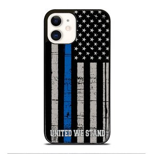 THIN BLUE LINE WE STAND iPhone 12 Case Cover THIN BLUE LINE WE STAND iPhone 12 Case Cover