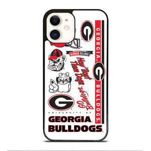 UGA GEORGIA BULLDOGS COLLAGE iPhone 12 Case Cover