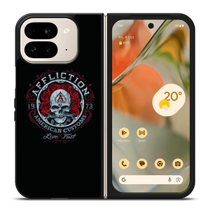 AFFLICTION SKULL ROSE Google Pixel 9 Pro Fold Case Cover