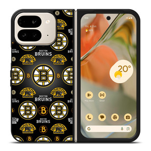 BOSTON BRUINS LOGO COLLAGE Google Pixel 9 Pro Fold Case Cover BOSTON BRUINS LOGO COLLAGE Google Pixel 9 Pro Fold Case Cover