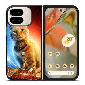 CAPTAIN MARVEL CAT Google Pixel 9 Pro Fold Case Cover CAPTAIN MARVEL CAT Google Pixel 9 Pro Fold Case Cover