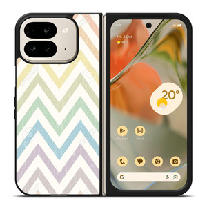 CHEVRON PATTERN RAINBOW COLOR Google Pixel 9 Pro Fold Case Cover