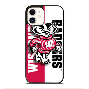 WISCONSIN BADGERS LOGO NEW iPhone 12 Case Cover WISCONSIN BADGERS LOGO NEW iPhone 12 Case Cover