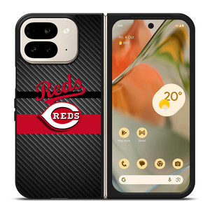CINCINNATI REDS CARBON Google Pixel 9 Pro Fold Case Cover