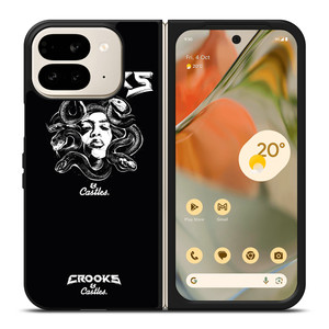 CROOKS AND CASTLES MEDUSA Google Pixel 9 Pro Fold Case Cover CROOKS AND CASTLES MEDUSA Google Pixel 9 Pro Fold Case Cover
