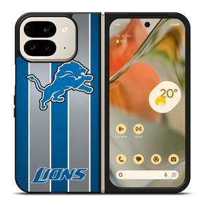 DETROIT LIONS STRIPE Google Pixel 9 Pro Fold Case Cover