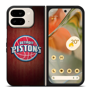 DETROIT PISTONS WOODEN LOGO Google Pixel 9 Pro Fold Case Cover