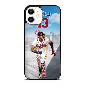 ACUNA JR ATLANTA BRAVES BASEBALL iPhone 12 Case Cover ACUNA JR ATLANTA BRAVES BASEBALL iPhone 12 Case Cover