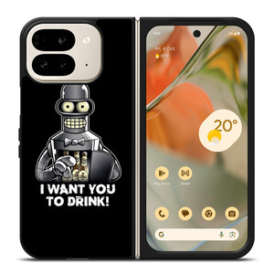 FUTURAMA BENDER I WANT YOU TO DRINK Google Pixel 9 Pro Fold Case Cover