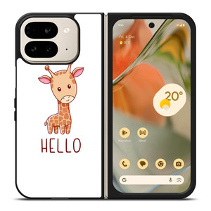 GIRAFFE HELLO Google Pixel 9 Pro Fold Case Cover