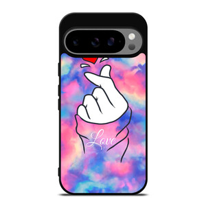 CUTE HEART FINGER MARBLE Google Pixel 9 Pro XL Case Cover