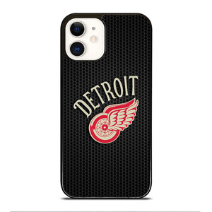 DETROIT RED WINGS METAL LOGO iPhone 12 Case Cover