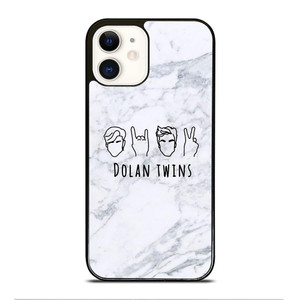 DOLAN TWINS MARBLE LOGO iPhone 12 Case Cover