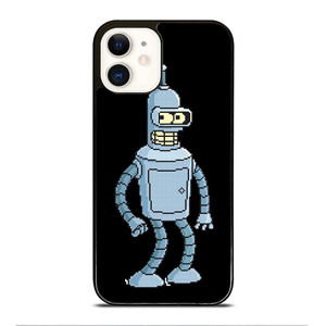 FUTURAMA BENDER 8BIT iPhone 12 Case Cover FUTURAMA BENDER 8BIT iPhone 12 Case Cover