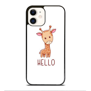 GIRAFFE HELLO iPhone 12 Case Cover GIRAFFE HELLO iPhone 12 Case Cover