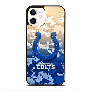 INDIANAPOLIS COLTS CAMO LOGO iPhone 12 Case Cover INDIANAPOLIS COLTS CAMO LOGO iPhone 12 Case Cover
