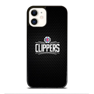 LOS ANGELES CLIPPERS METAL LOGO iPhone 12 Case Cover LOS ANGELES CLIPPERS METAL LOGO iPhone 12 Case Cover