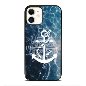 NAUTICAL ANCHOR LOGO iPhone 12 Case Cover NAUTICAL ANCHOR LOGO iPhone 12 Case Cover