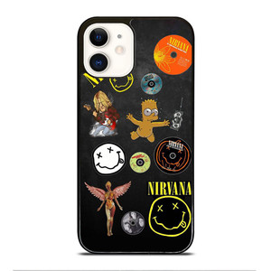 NIRVANA ROCK BAND ART iPhone 12 Case Cover NIRVANA ROCK BAND ART iPhone 12 Case Cover