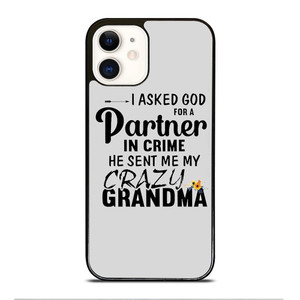 PARTNER IN CRIME GRANDMA 1 iPhone 12 Case Cover PARTNER IN CRIME GRANDMA 1 iPhone 12 Case Cover