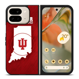 HOOSIER STATE OF MIND INDIANA BASKETBALL LOGO Google Pixel 9 Pro Fold Case Cover