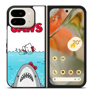 JAWS SHARK HELLO KITTY Google Pixel 9 Pro Fold Case Cover