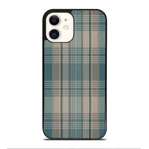 PLAID GREY iPhone 12 Case Cover