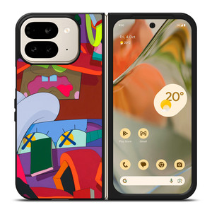 KAWS ART Google Pixel 9 Pro Fold Case Cover