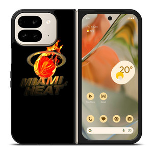 MIAMI HEAT FIRE LOGO Google Pixel 9 Pro Fold Case Cover