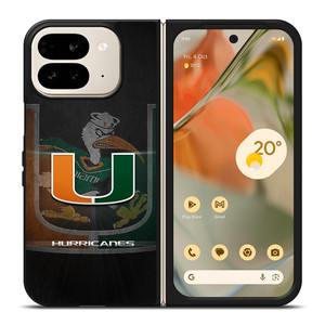 MIAMI HURRICANES UM 1 Google Pixel 9 Pro Fold Case Cover