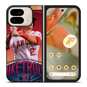 MIKE TROUT LOS ANGELES ANGELS 27 Google Pixel 9 Pro Fold Case Cover