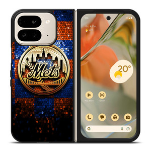 NEW YORK METS GOLD LOGO Google Pixel 9 Pro Fold Case Cover