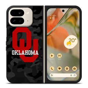 OKLAHOMA SOONERS CAMO Google Pixel 9 Pro Fold Case Cover