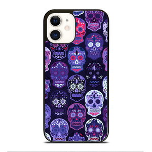 SUGAR SKULL PATTERN iPhone 12 Case Cover SUGAR SKULL PATTERN iPhone 12 Case Cover