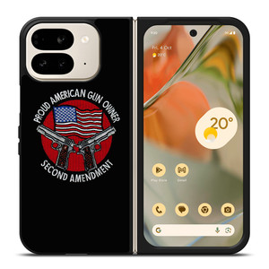 SECOND AMENDMENT AMERICAN GUN LOGO Google Pixel 9 Pro Fold Case Cover