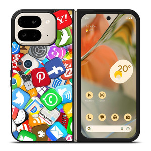 SOCIAL MEDIA LOGO Google Pixel 9 Pro Fold Case Cover