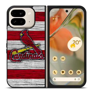 ST LOUIS CARDINALS WOODEN Google Pixel 9 Pro Fold Case Cover