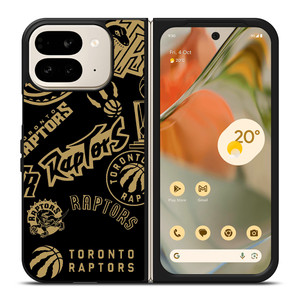 TORONTO RAPTORS LOGO COLLAGE Google Pixel 9 Pro Fold Case Cover