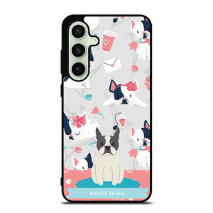 BOSTON TERRIER DOG 1 Samsung Galaxy S24 FE Case Cover