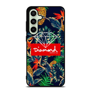 DIAMOND SUPPLY CO FLORAL LOGO Samsung Galaxy S24 FE Case Cover DIAMOND SUPPLY CO FLORAL LOGO Samsung Galaxy S24 FE Case Cover